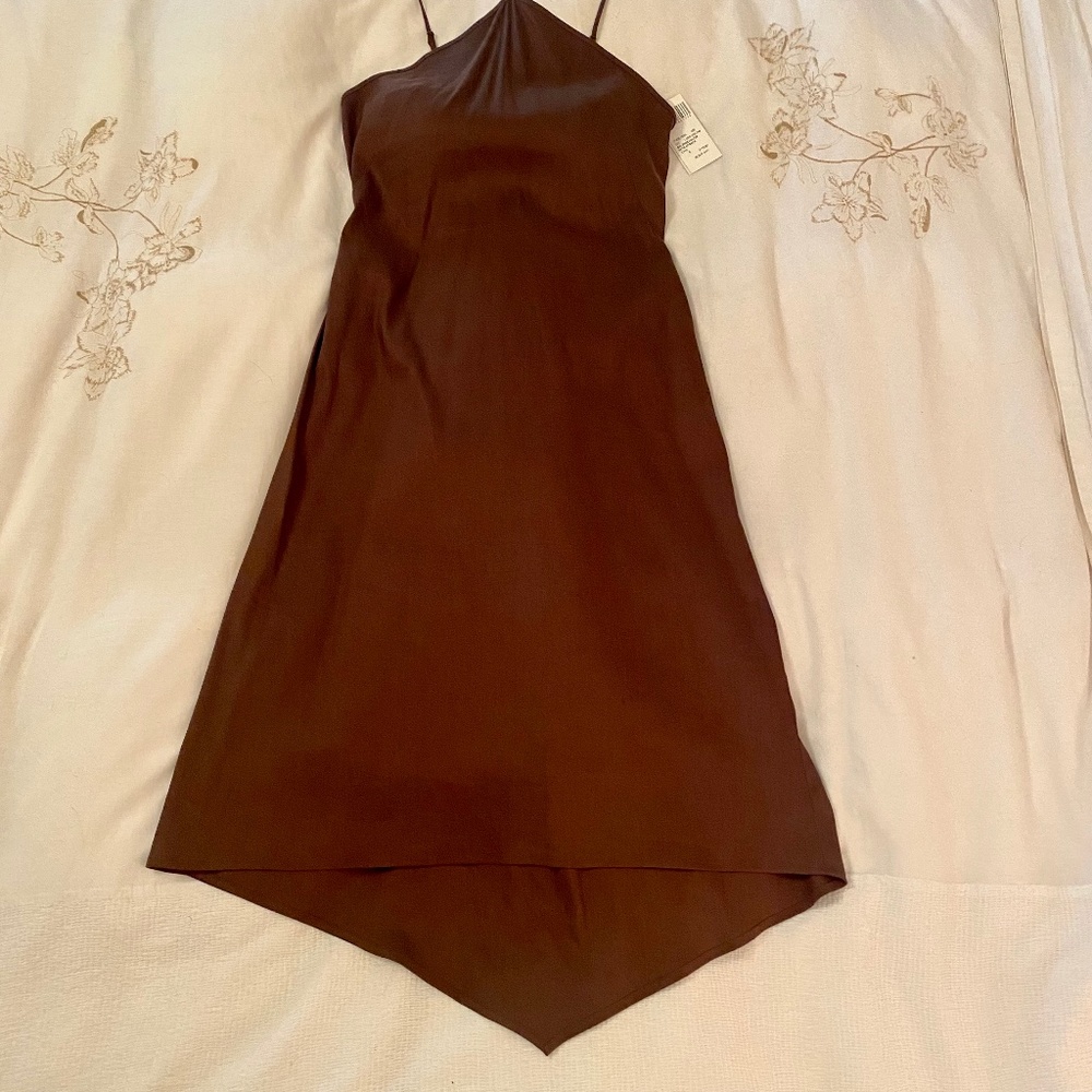 BCBGMaxazria Halter Dress with corset laces